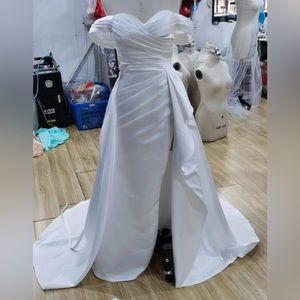 White Satin dress